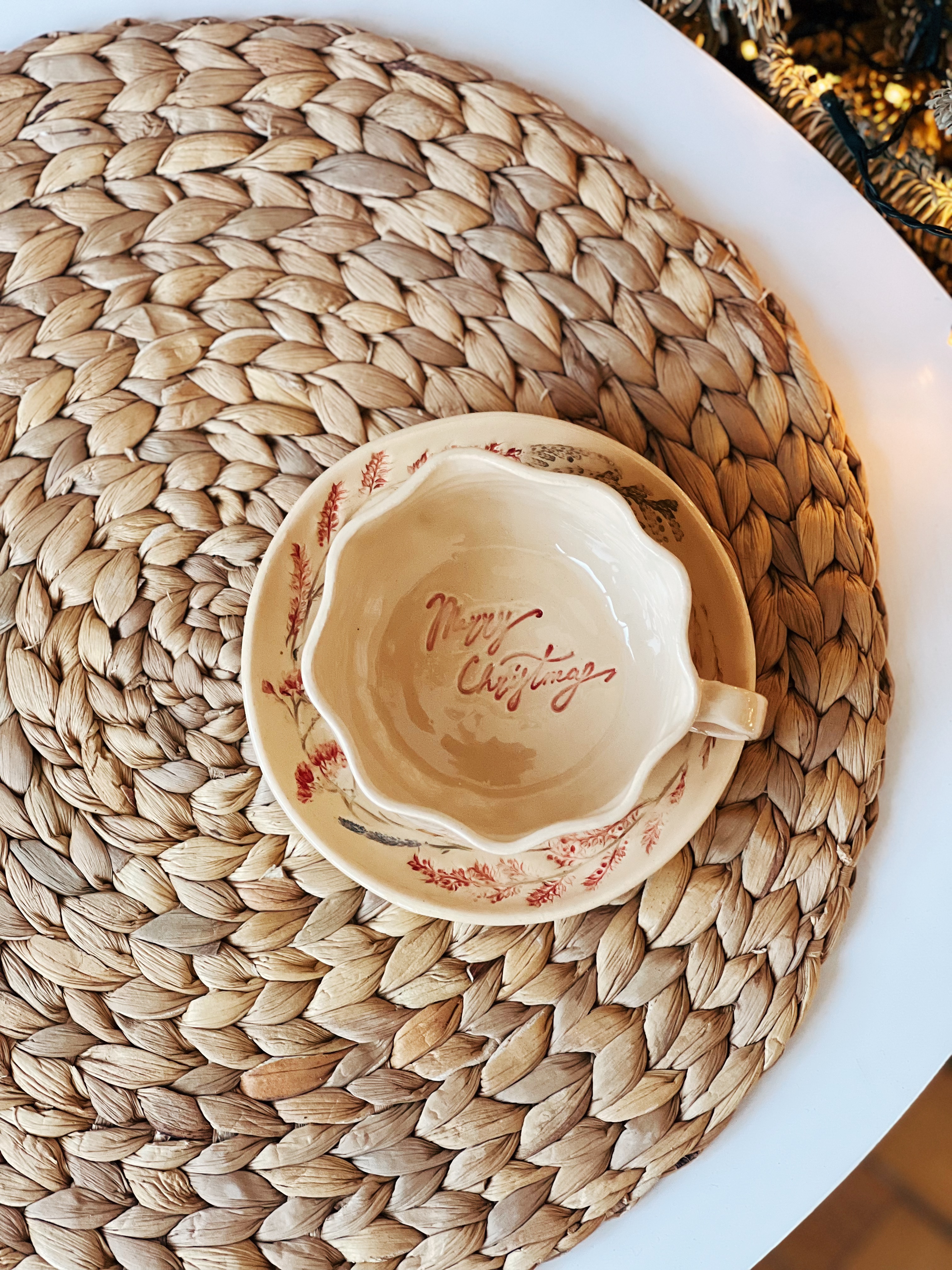 Горнятко 250 мл Merry Christmas з блюдцем