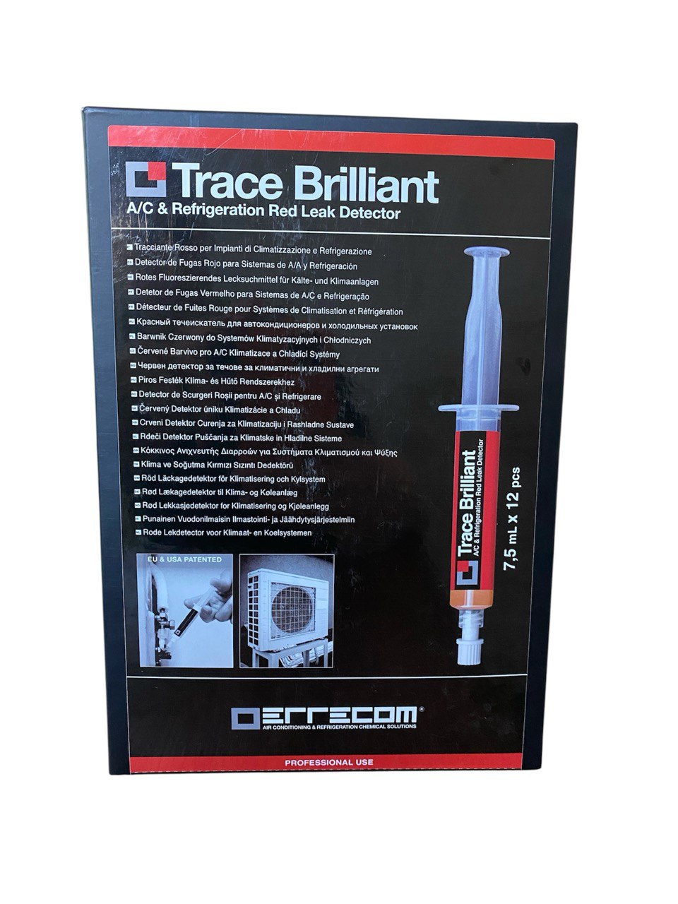Trace Brilliant UV 7.5ml*12 Детектор витоку фреону флуоресцентна фарба барвник Errecom