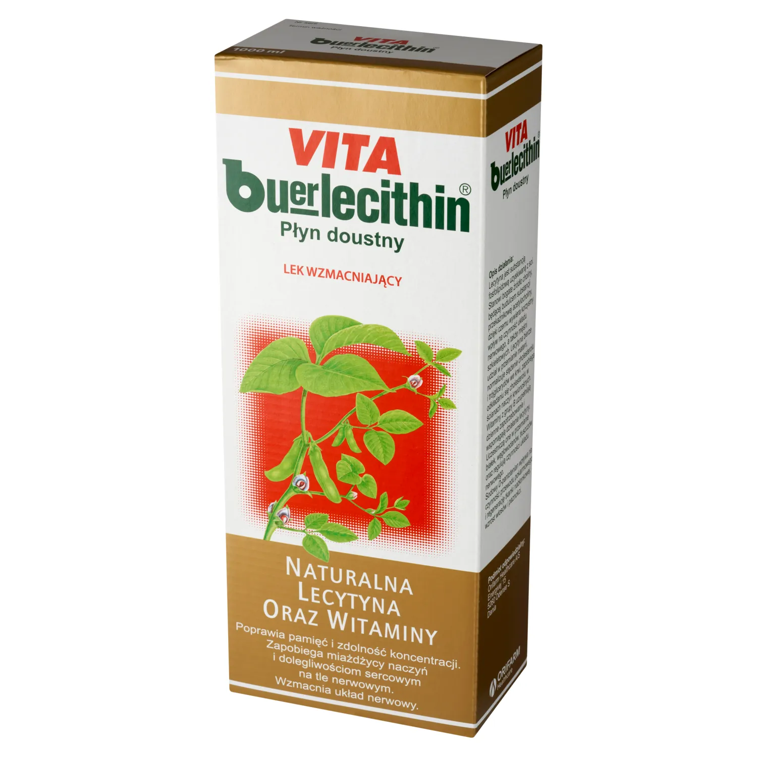 Vita Buerlecithin натуральний засіб з лецитином та вітамінами групи B - 1000 мл