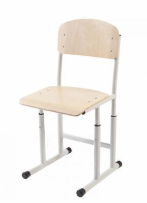Стілець учнів.полозковий, рост.гр.(опція р.г.№4)№5-7, з регул.глибини сидіння, еколог.лакове покриття фанери. KOMODO