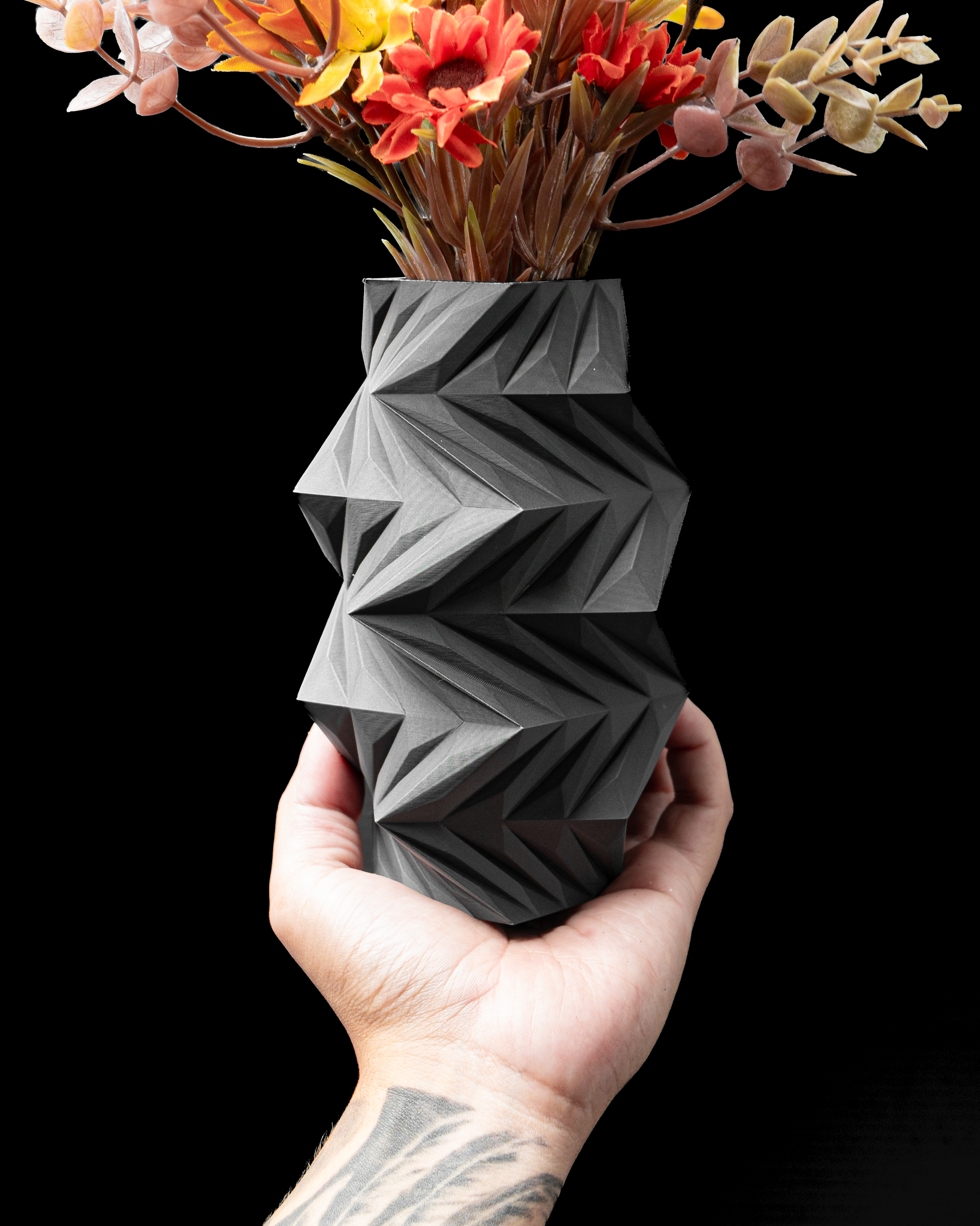 Twis Flower Vase – Spiral 3D Printed Vase