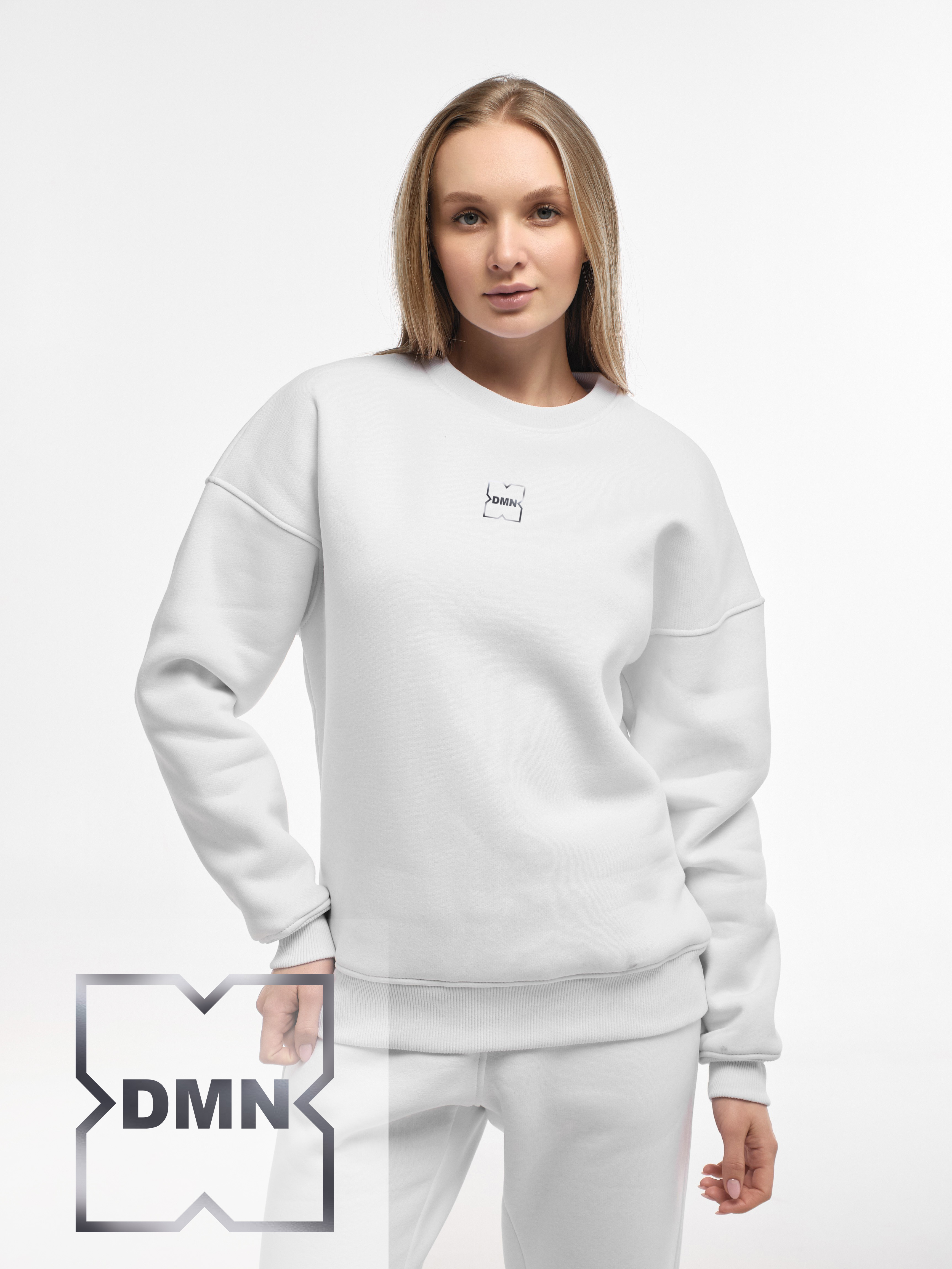 SWEATSHIRT "DMN" (DOMINATION) | WHITE EMOTION | XS1