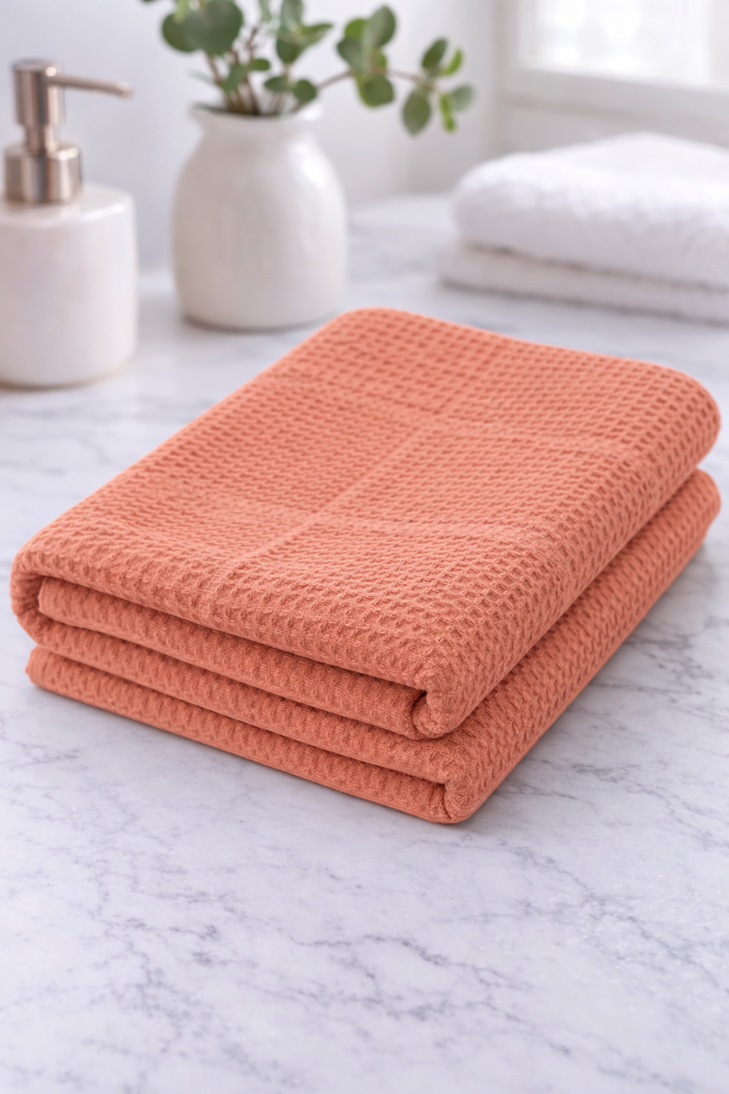 Рушник для кухні ( піке мозаїка) помаранч