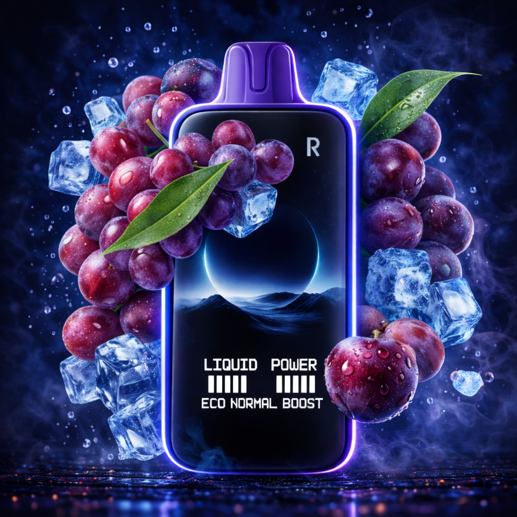 Ельф Moon Night 40000 Grape Ice ( Виноград Лід )
