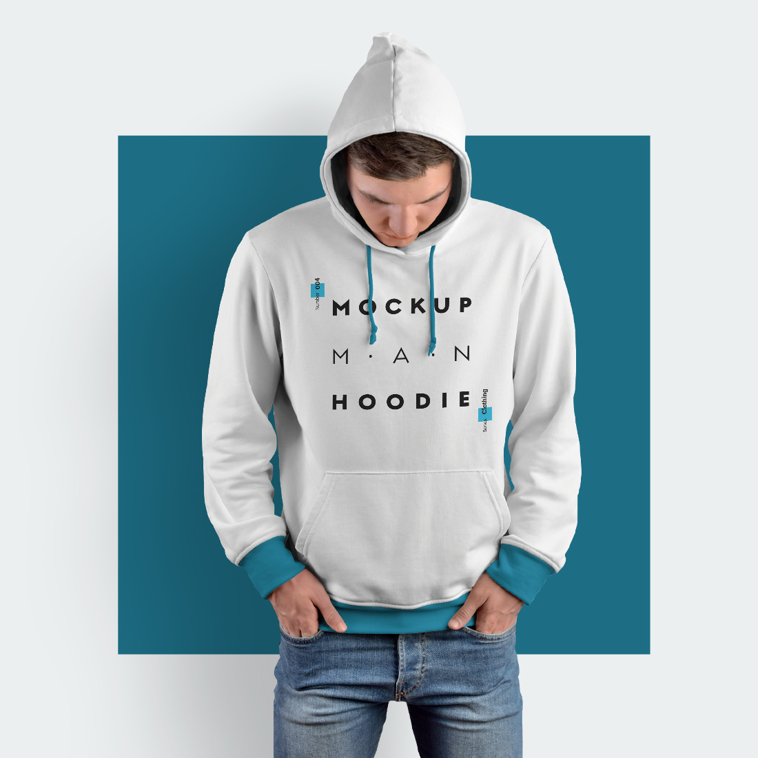 8 Men Hoodie Mockups