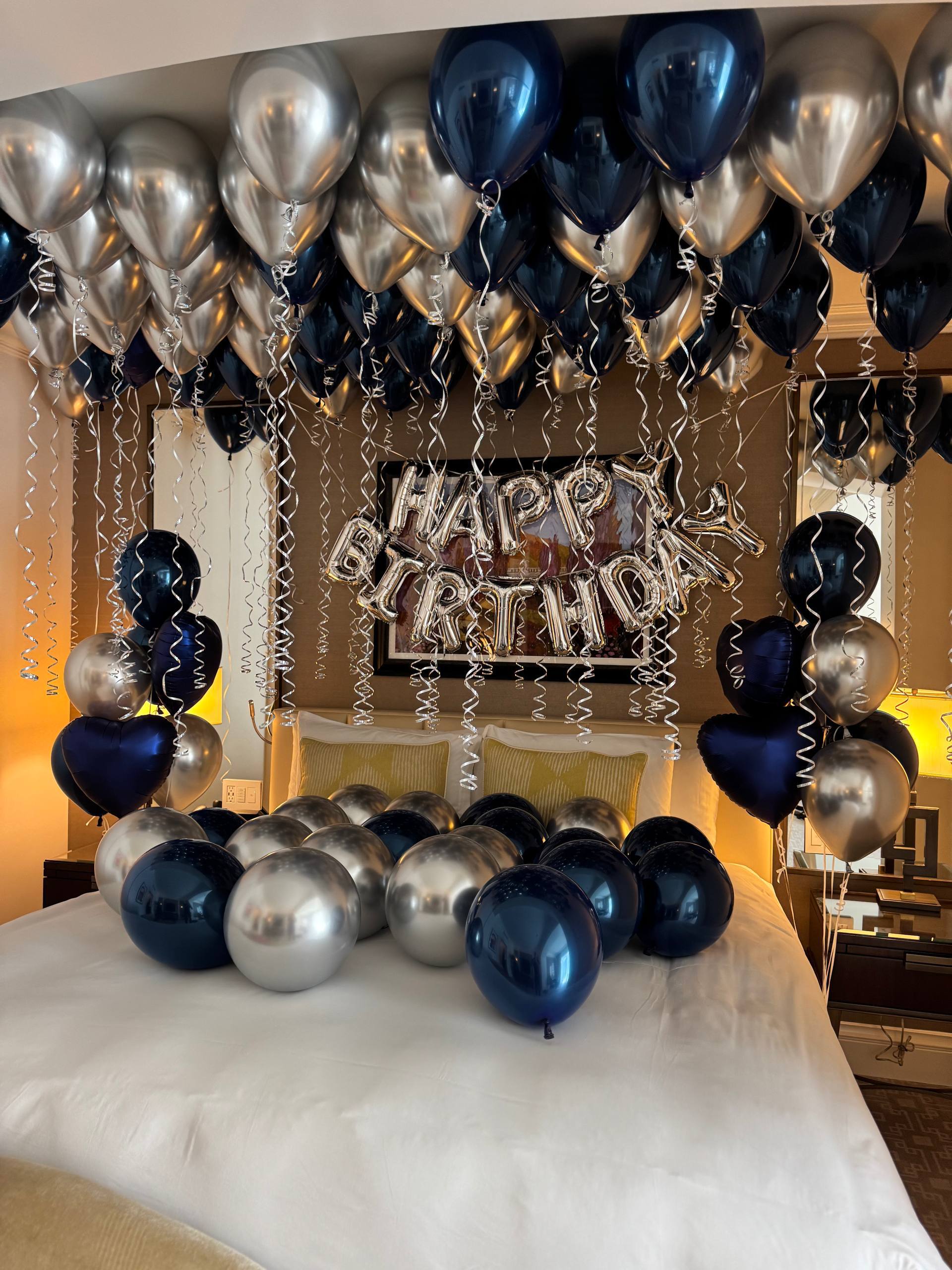 Luxury Hotel Room Birthday Decor