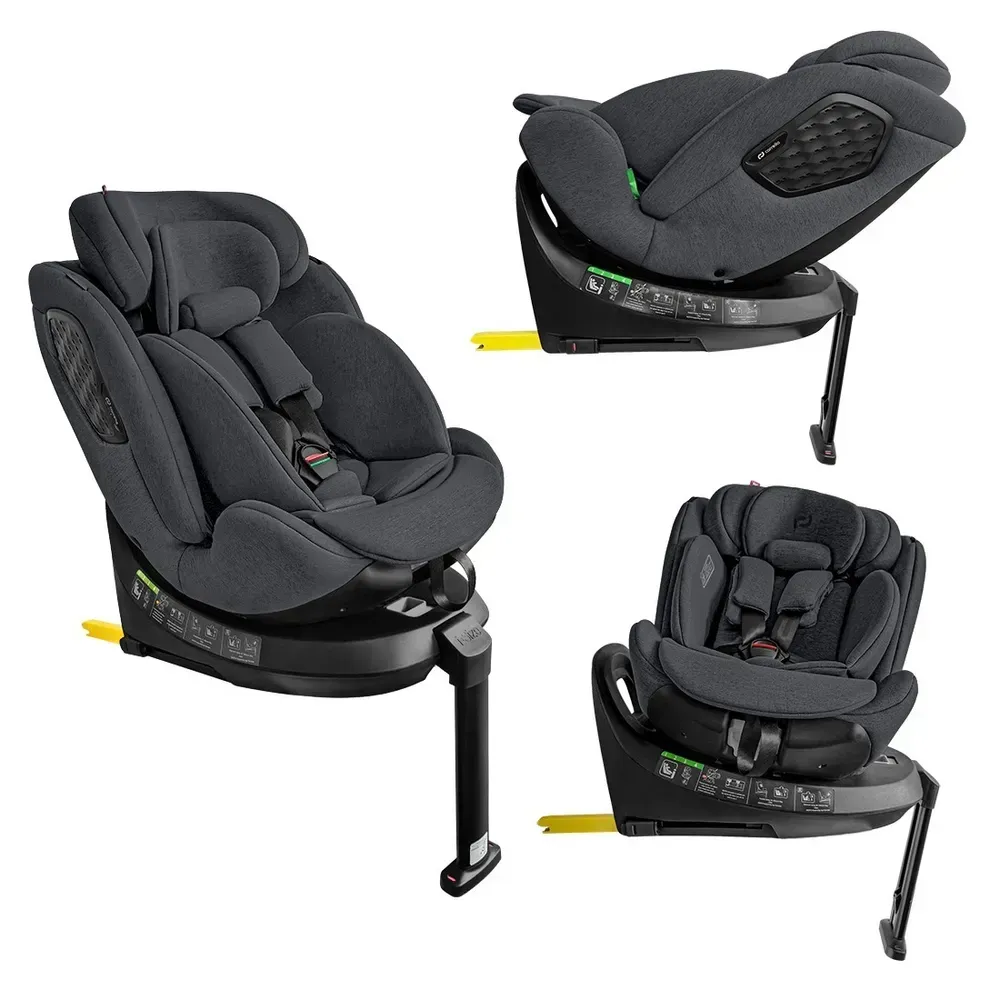 Автокрісло Carrello Bliss+ CRL-17707 i-Size 40–150 см ISOFIX 360° з опорною ніжкою Seashell Grey