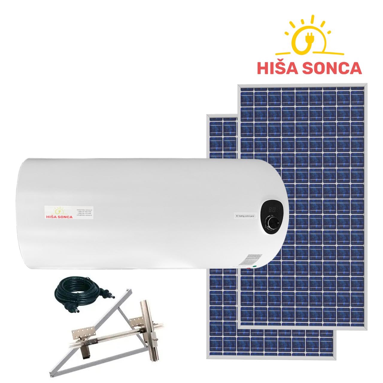 Komplet solarni bojler Hiša sonca vključno s solarnimi paneli