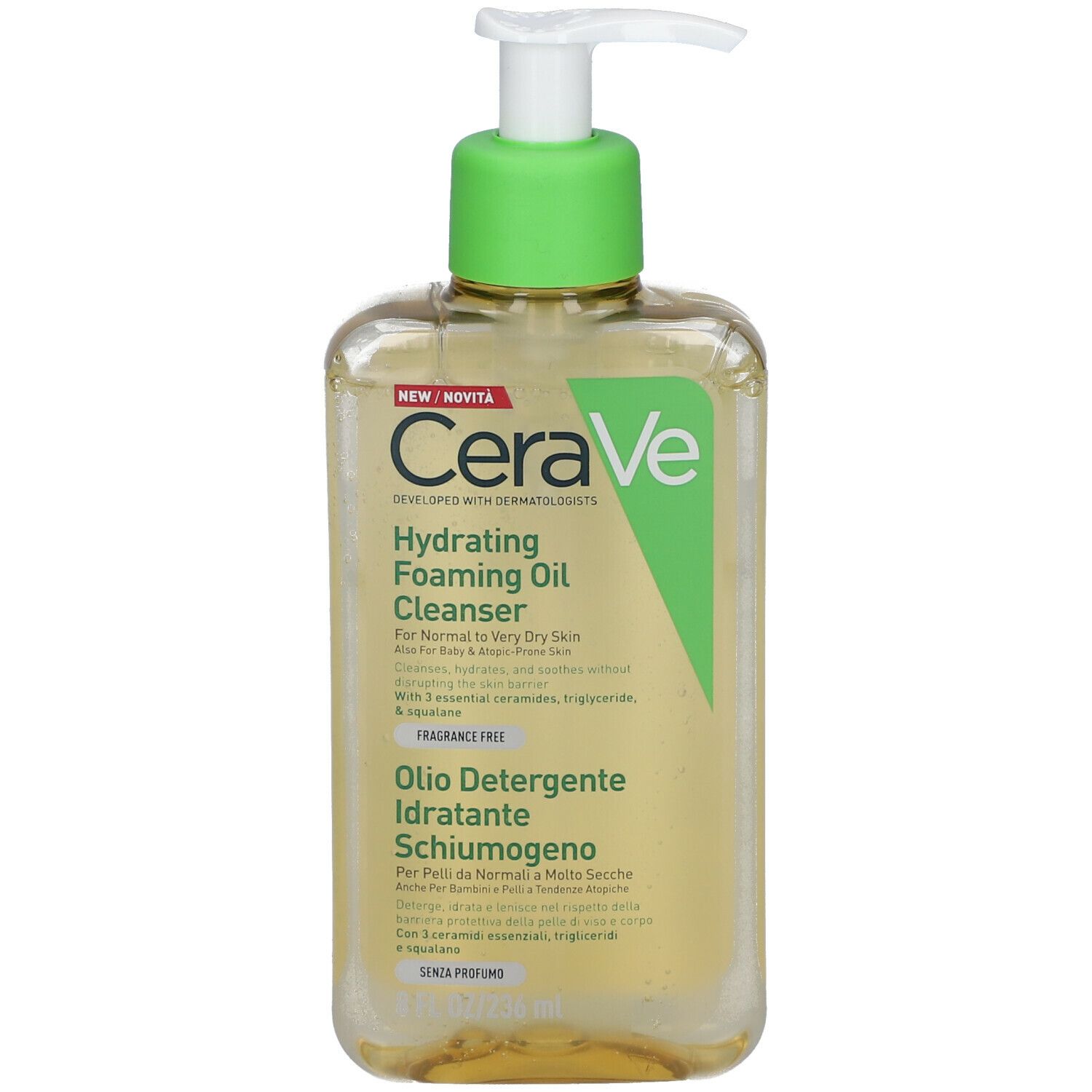 CeraVe - Hydrating foaming oil Cleanser.