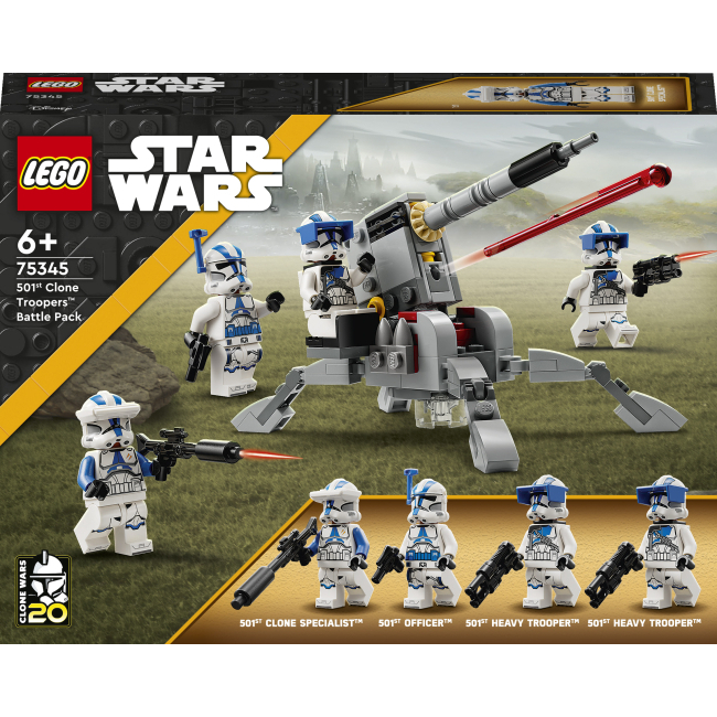 Конструктор LEGO Star Wars Бойовий загін бійців-клонів 501-го легіону (75345)