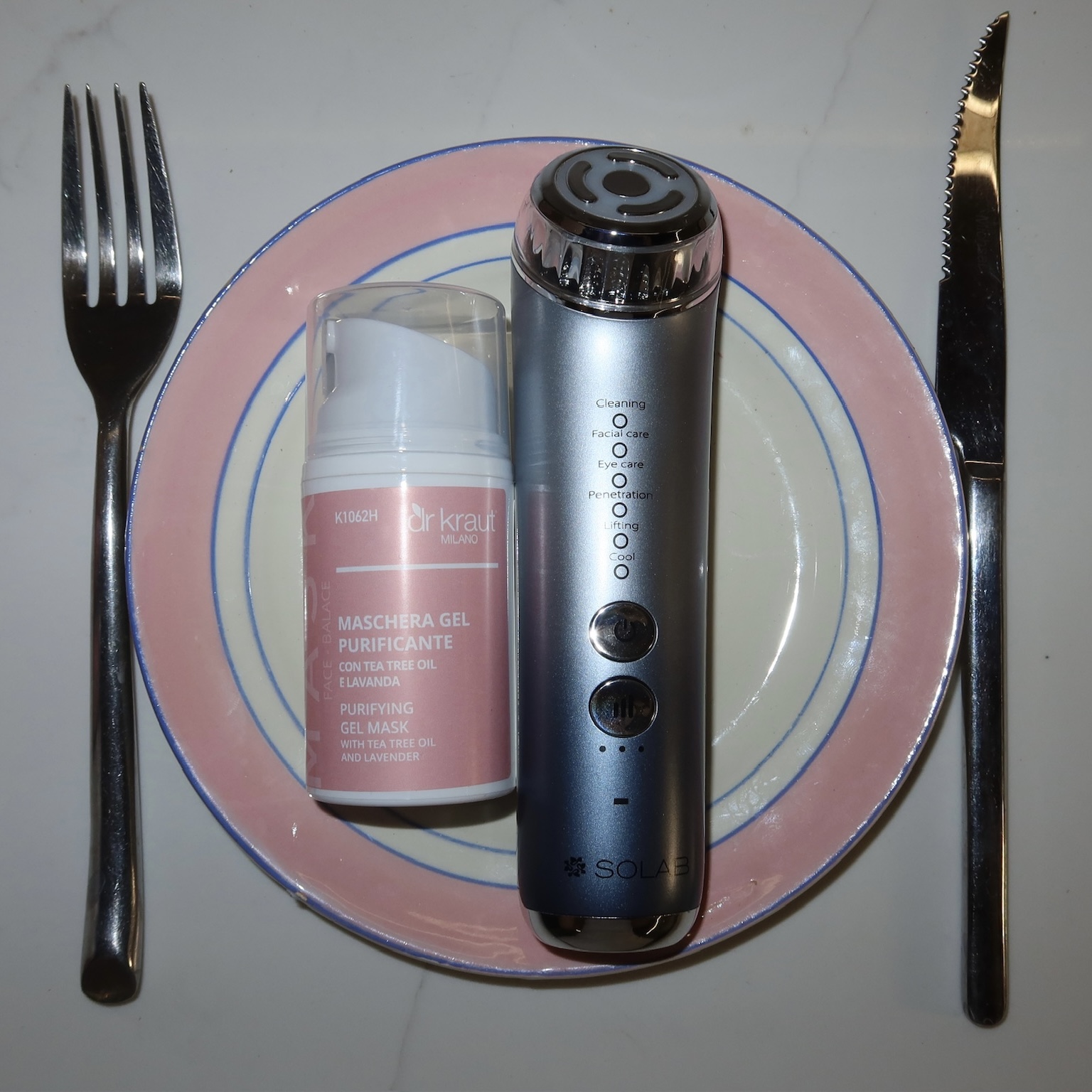 Очищуюча гелева маска з маслом чайного дерева і лавандою Dr.Kraut Purifying gel mask