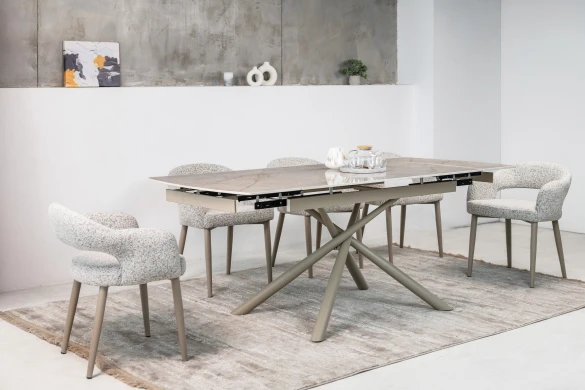 Керамічний стіл Піно TML-1200-1 містік грей + капучино