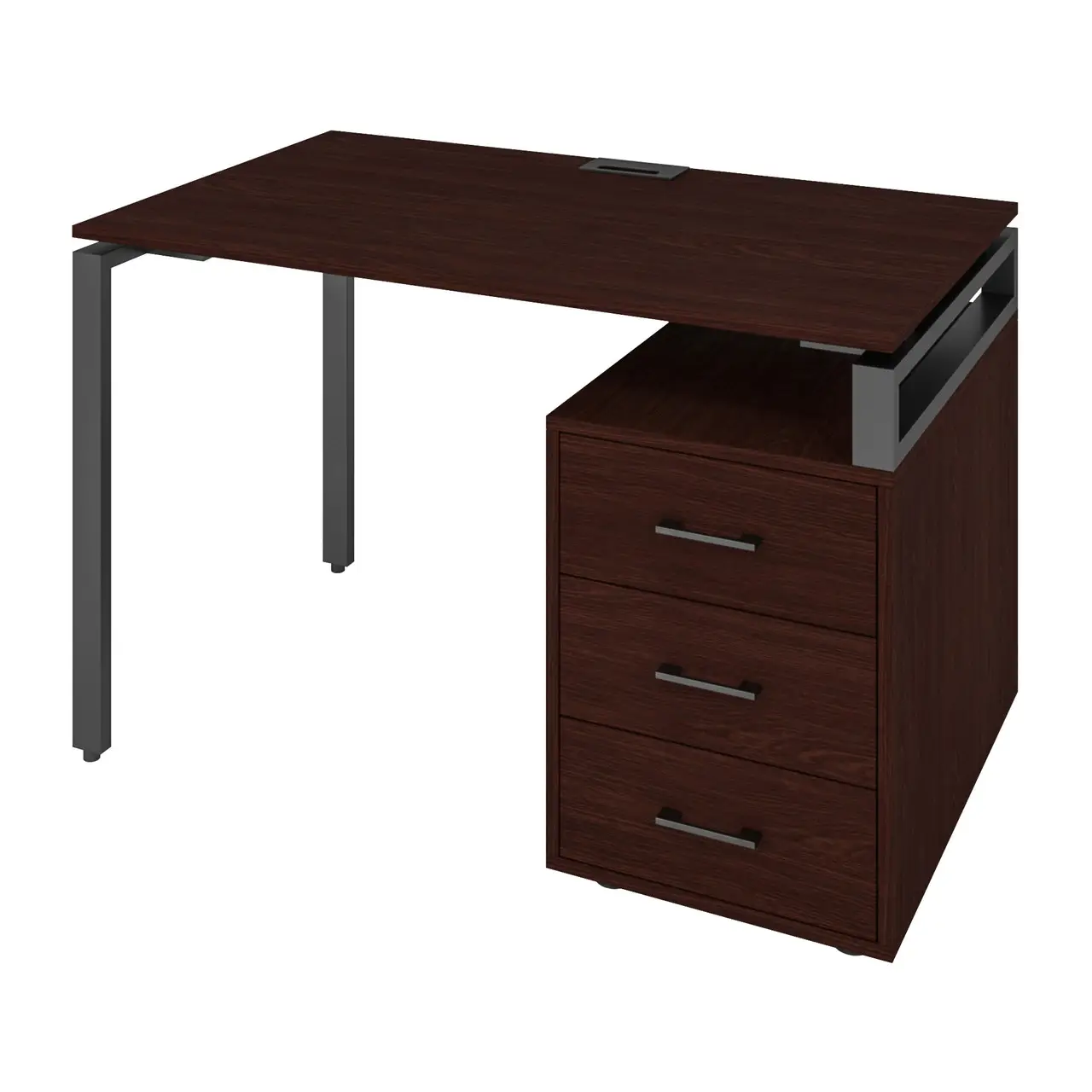 Стіл з тумбою LM, стіл комп'ютерний, письмовий стіл 1350/700/750 мм., стіл Лофт