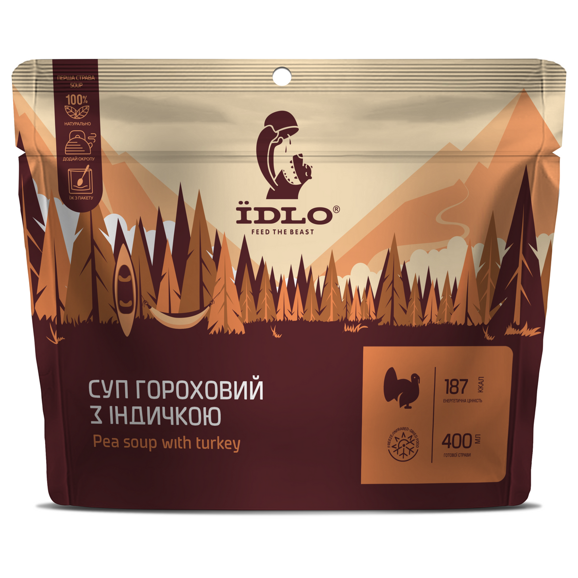 Суп гороховий з індичкою ЇDLO