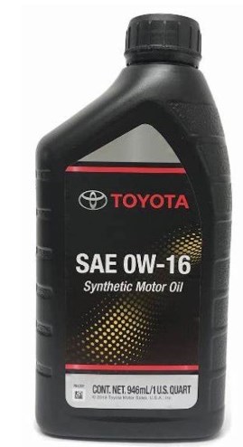 Моторна олива 0W16 моторна TOYOTA Syntetic Oil, 1qt.