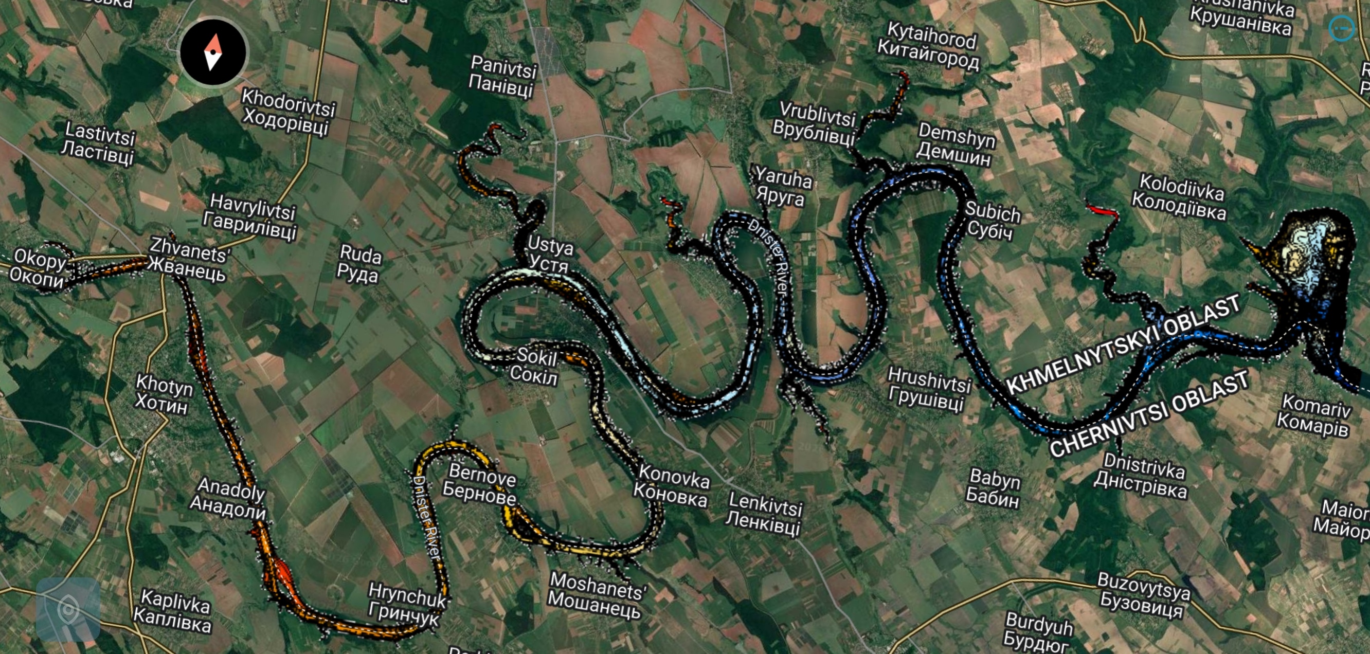 Дністровське Водосховище (Бакота - Хотин) 