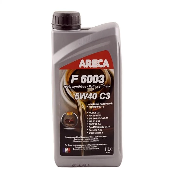 Олива моторна ARECA F6003 5W40 C3