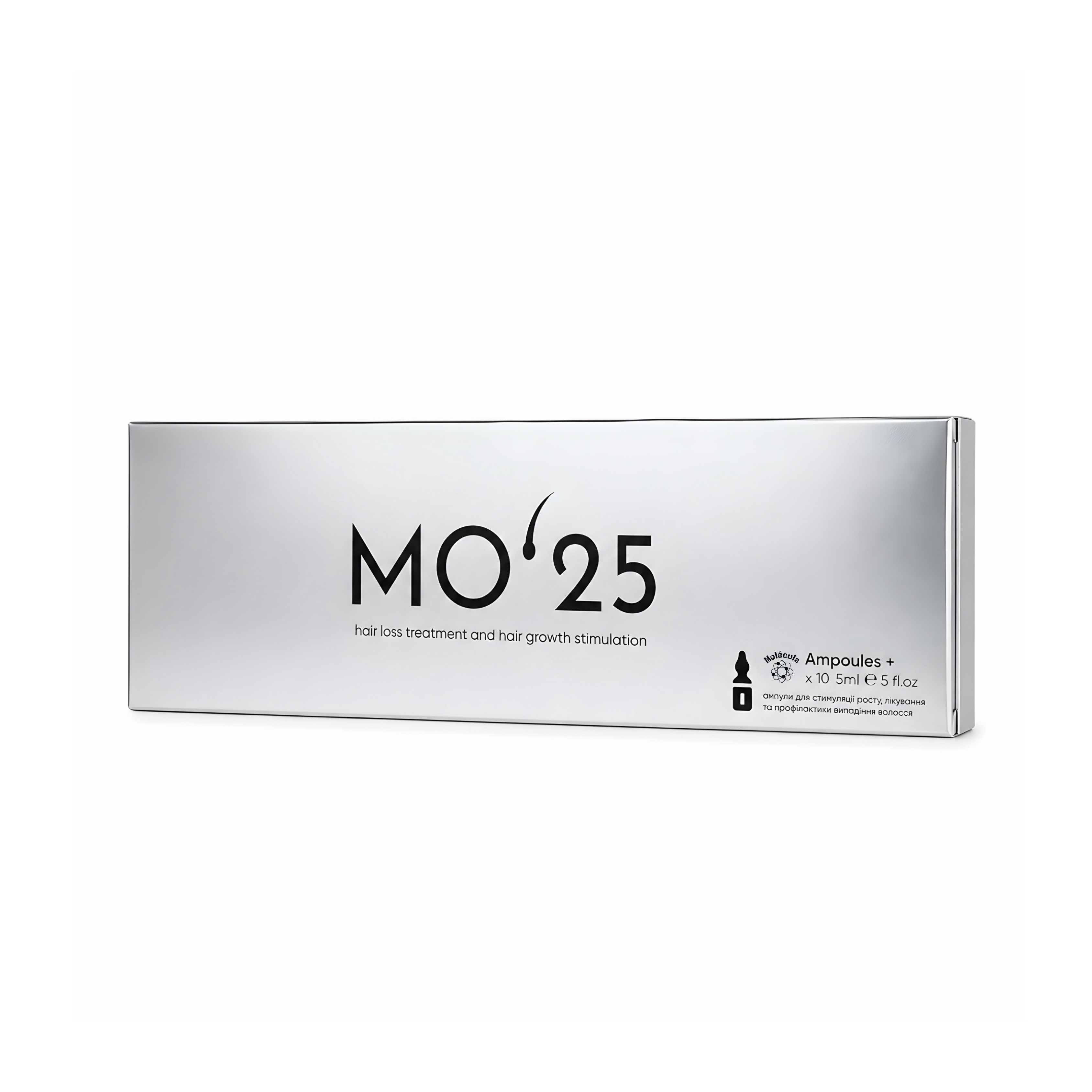 MOʼ25 AMPOULES+ косметична сироватка для стимуляції росту, лікування та профілактики випадіння волосся.