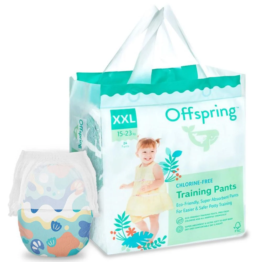 Підгузки-трусики Offspring Aquatic, розмір XXL, 15-23 кг, 24 шт.