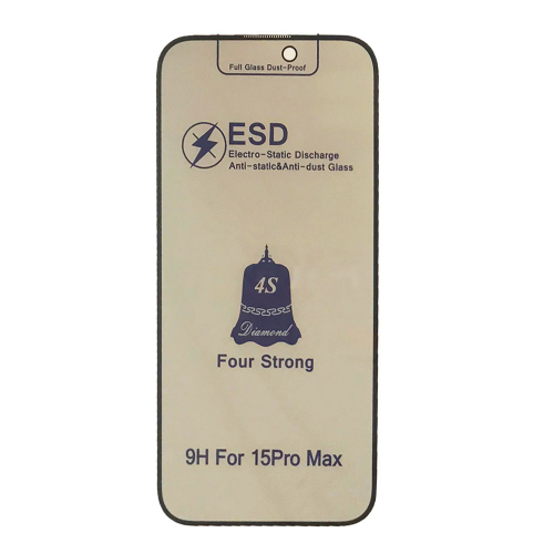 Захисне скло ESD PRIVACY GLASS for iPhone 15 Pro Max чорне тех пак