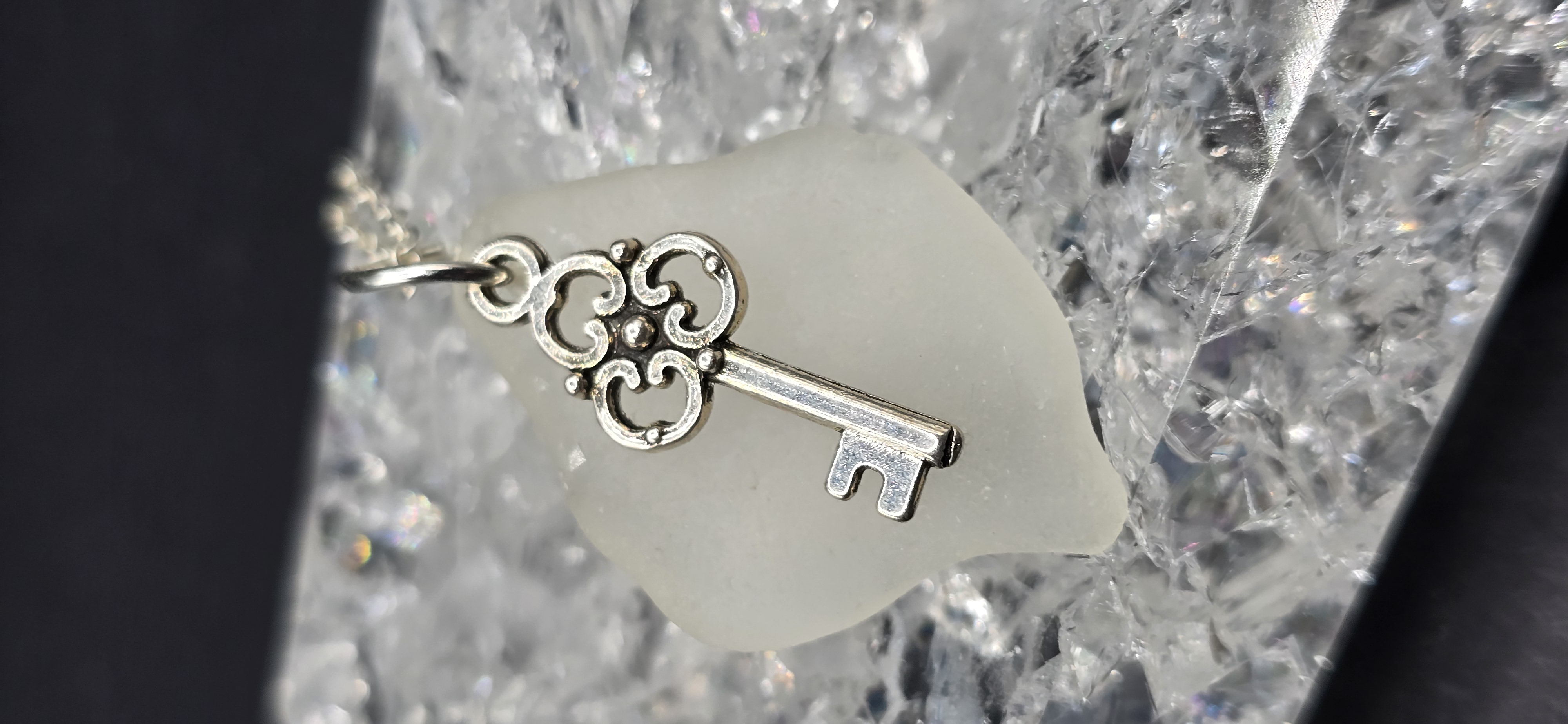 Key Sea Glass Necklace
