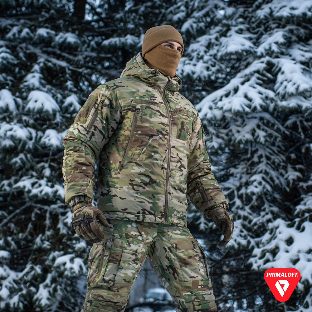 Зимова утеплена куртка "Alpha Gen. IV Pro Primaloft" від українського бренду "M-TAC".