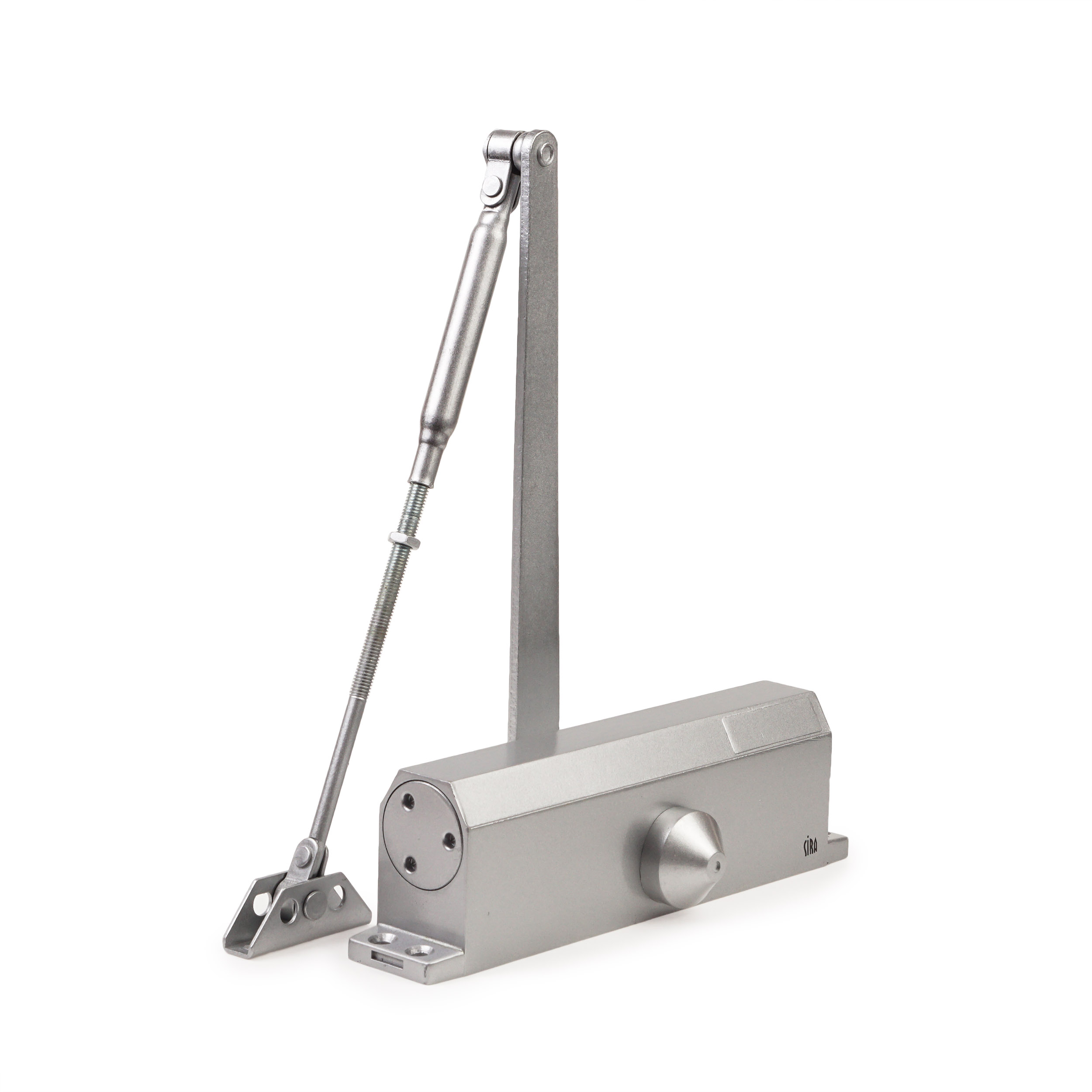 Дотягувач дверей SIBA SB-1015 EN5 80-120 кг, срібло