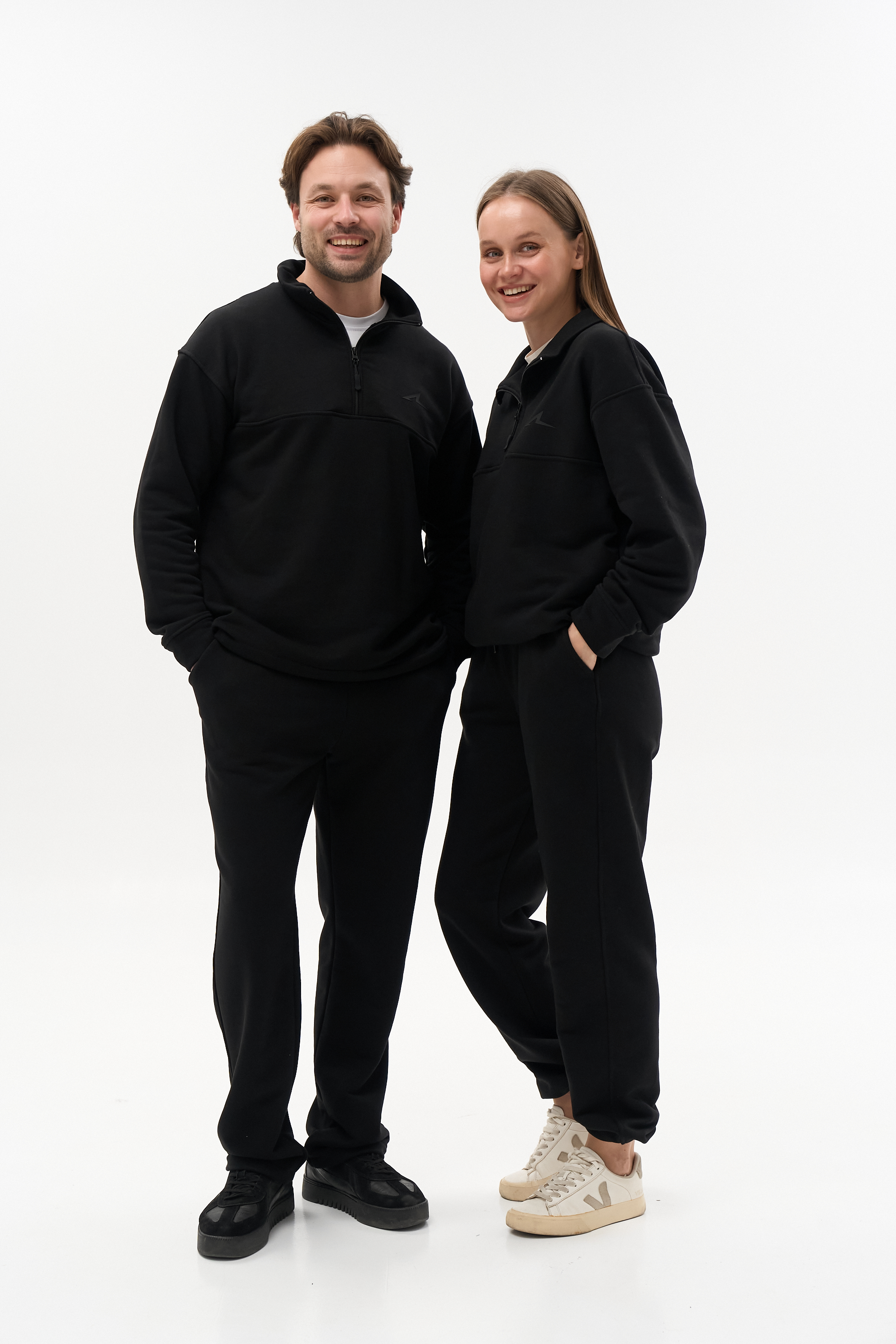 Костюм EVEN HALF ZIP - Чорний Розміри від S до 3XL