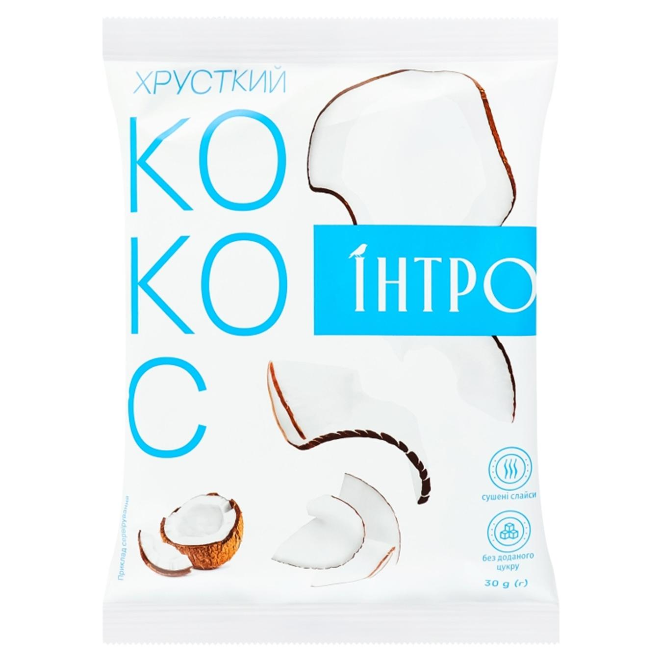 Слайси кокосові сушені (п/п мет 0,030 кг, г/я 0,3 кг, ІНТРО)