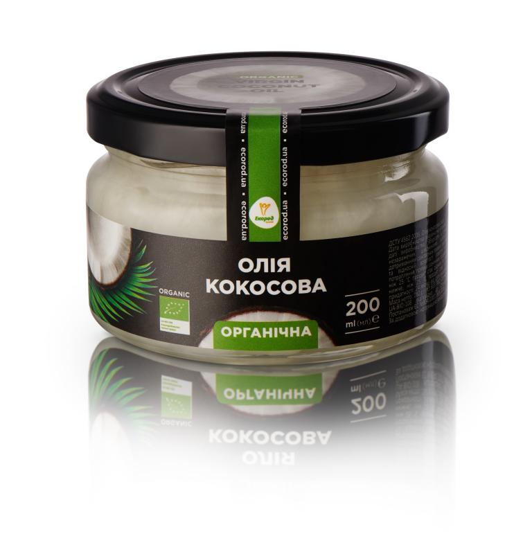 Органічна кокосова олія - Ecorod, 200 г