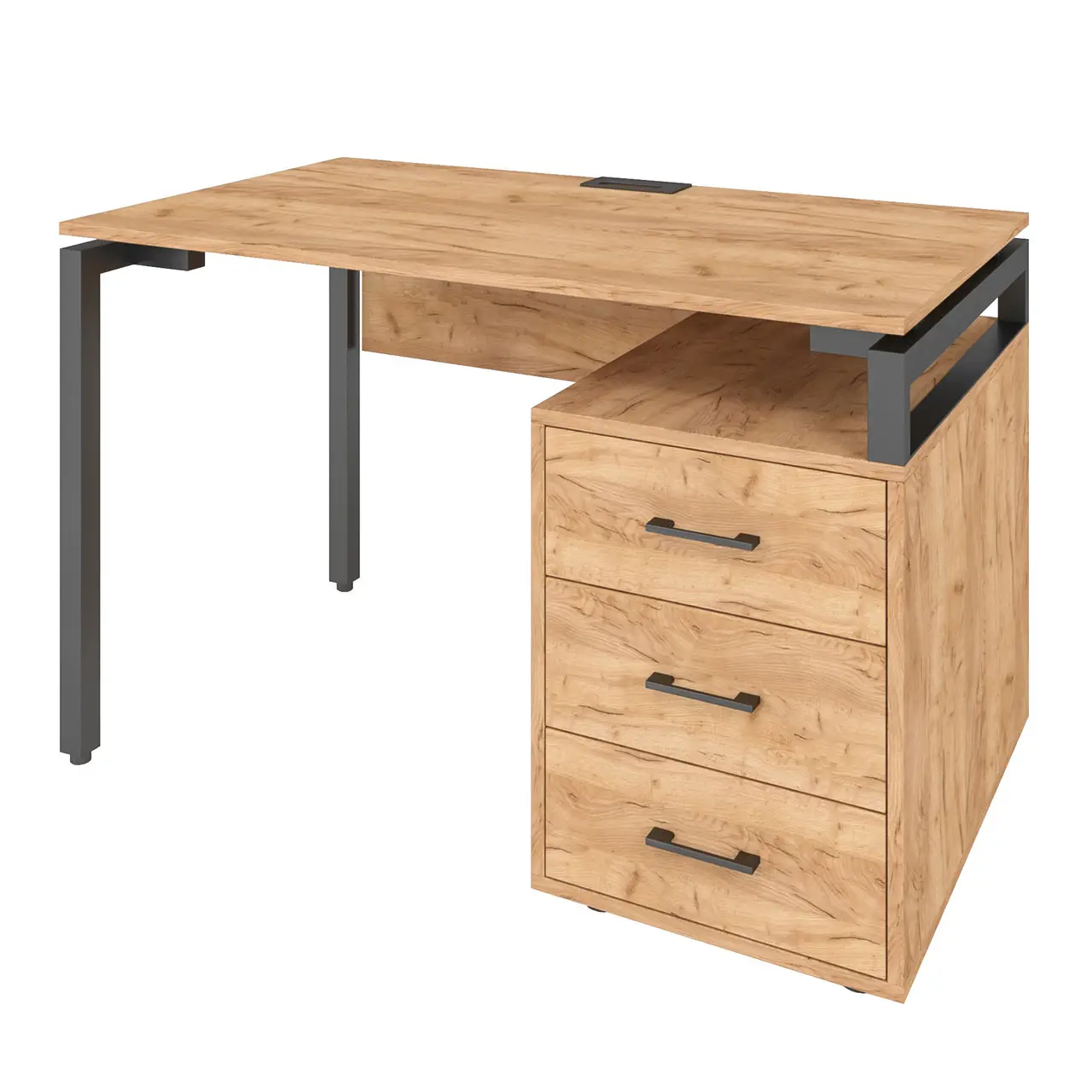 Стіл з тумбою LP A, стіл комп'ютерний, письмовий стіл 1350/700/750 мм., стіл Лофт