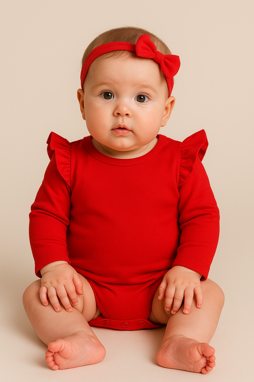 Дитяче боді з крильцями у червоному кольорі