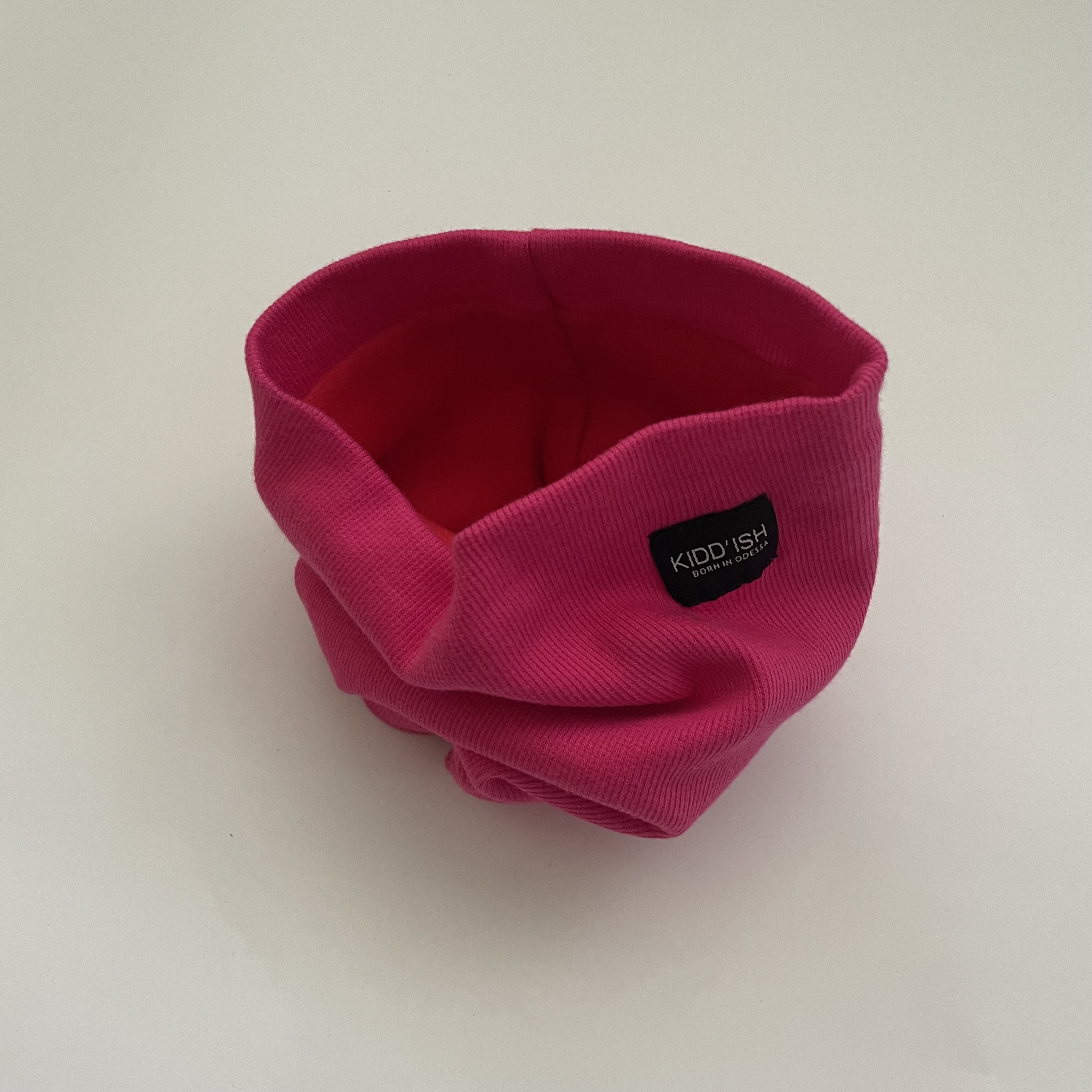 Снуд на флісі малиновий