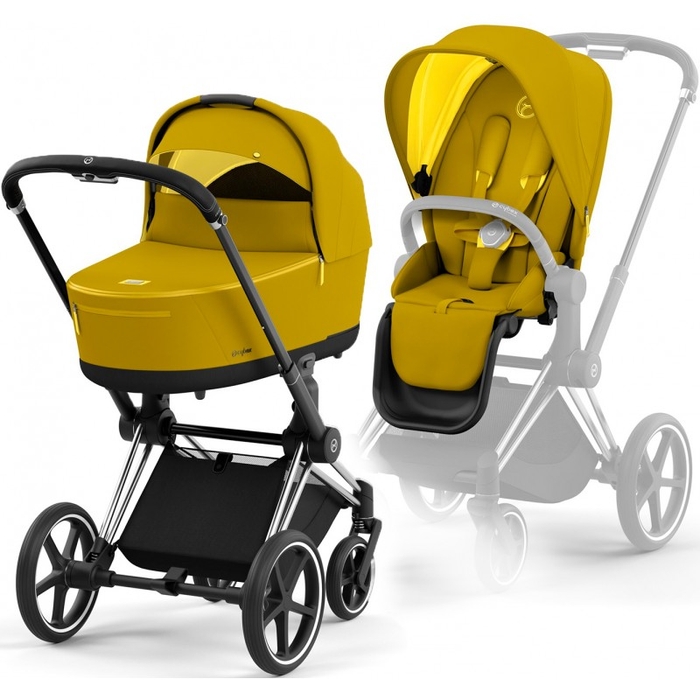 Коляска 2 в 1 Cybex Priam 4.0 Mustard Yellow