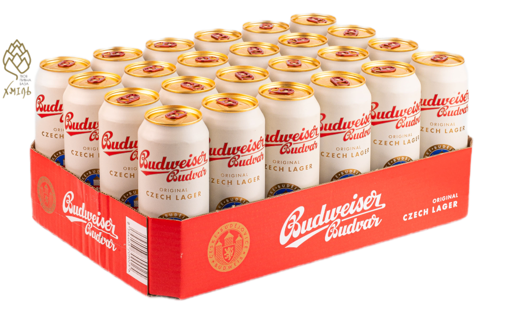 Пиво Budweiser Budvar Original 5% 0,5 ж/б (24шт/уп)