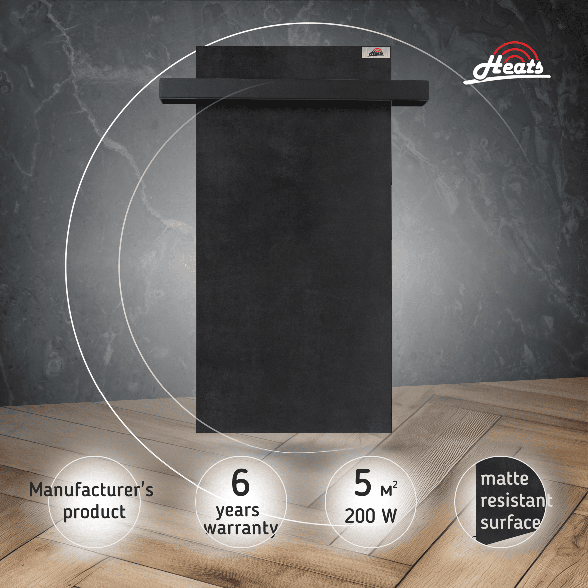 Towel Dryer Heats 200 Anthracite