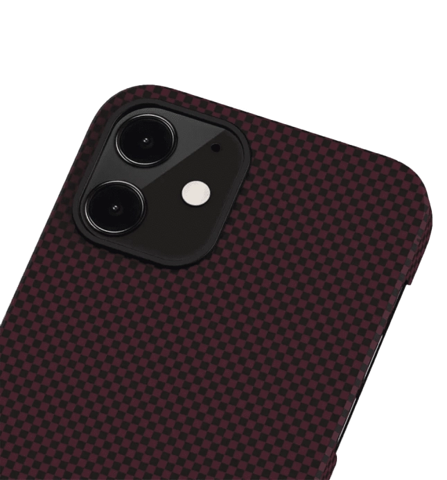 Чохол Pitaka MagEZ Case Twill для iPhone 12 Black/Red