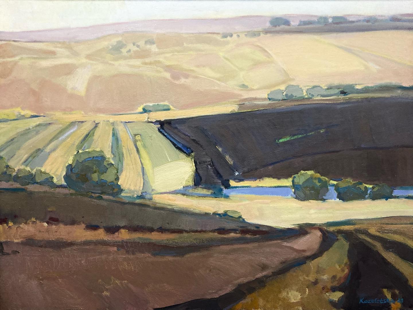 Among the fields, 2021, 60x80 sm, oil on canvas