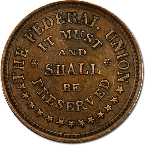 1861-1865 Civil War Token, The Federal Union