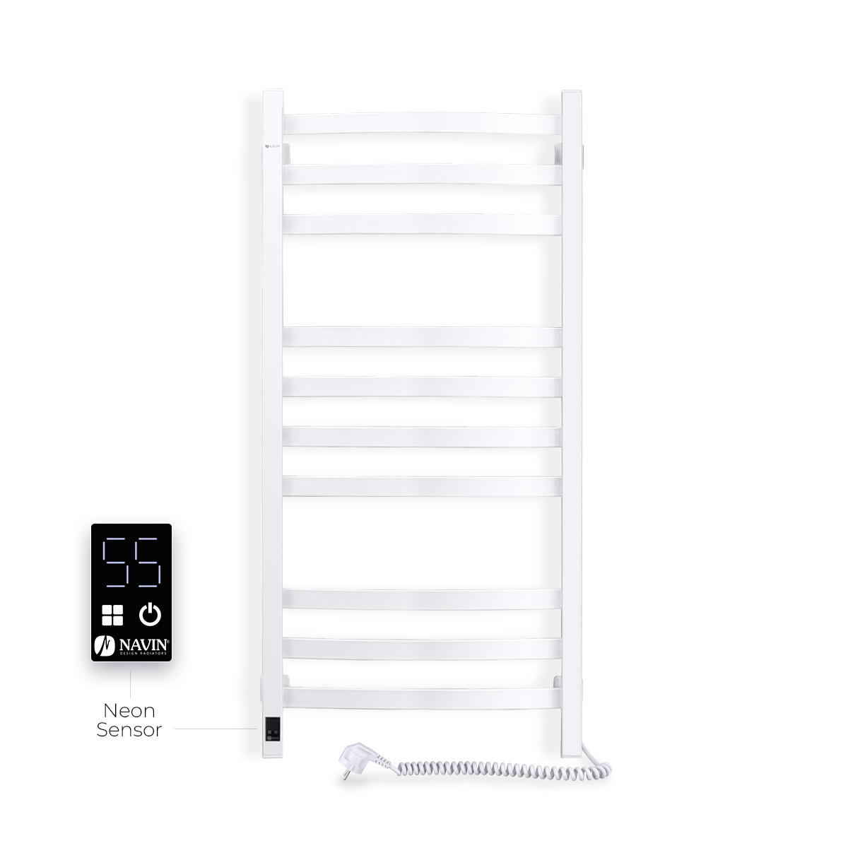 Рушникосушка електрична NAVIN Avalon 480×1000 Sensor права, біла