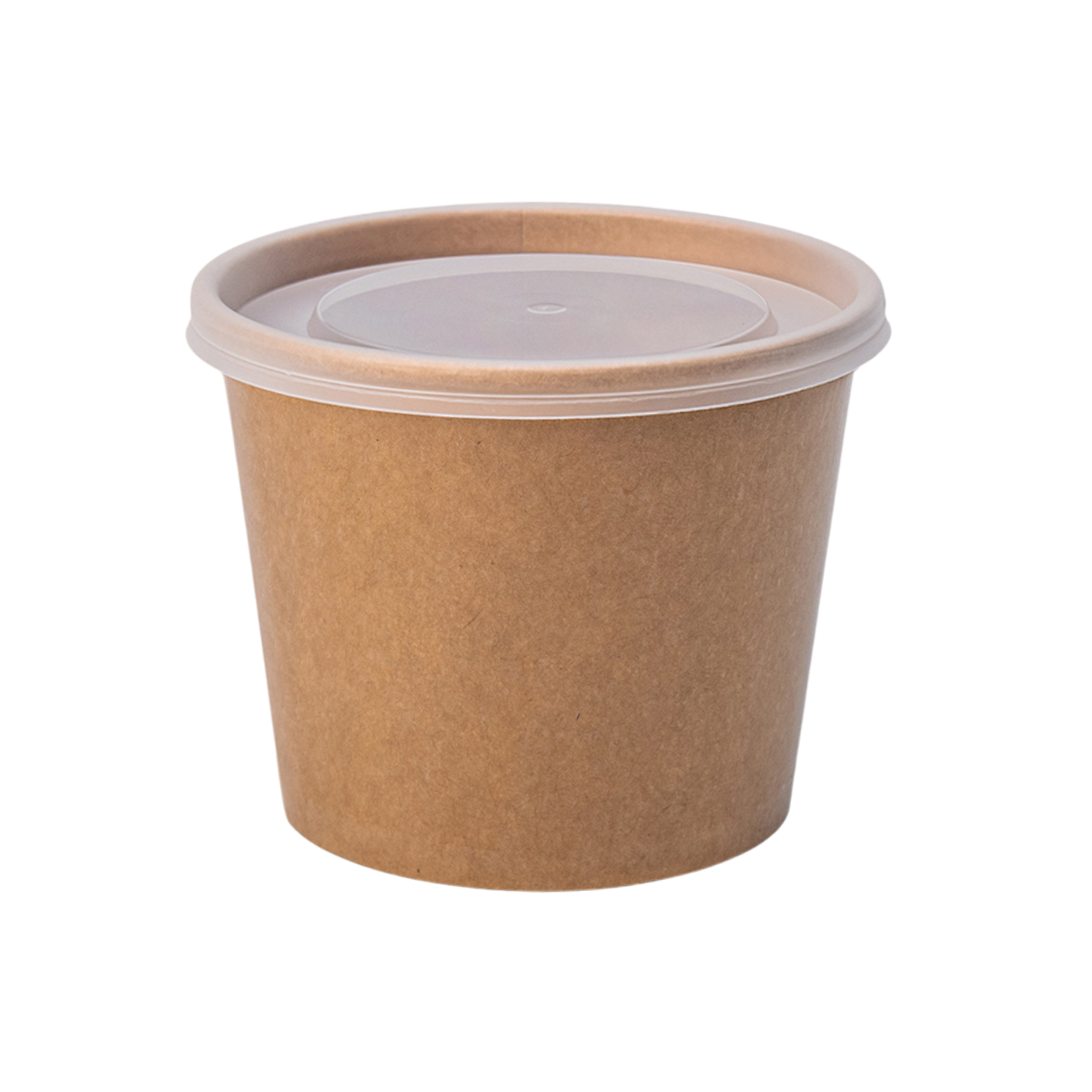 Крафтова супниця 320 мл з кришкою, 50 шт