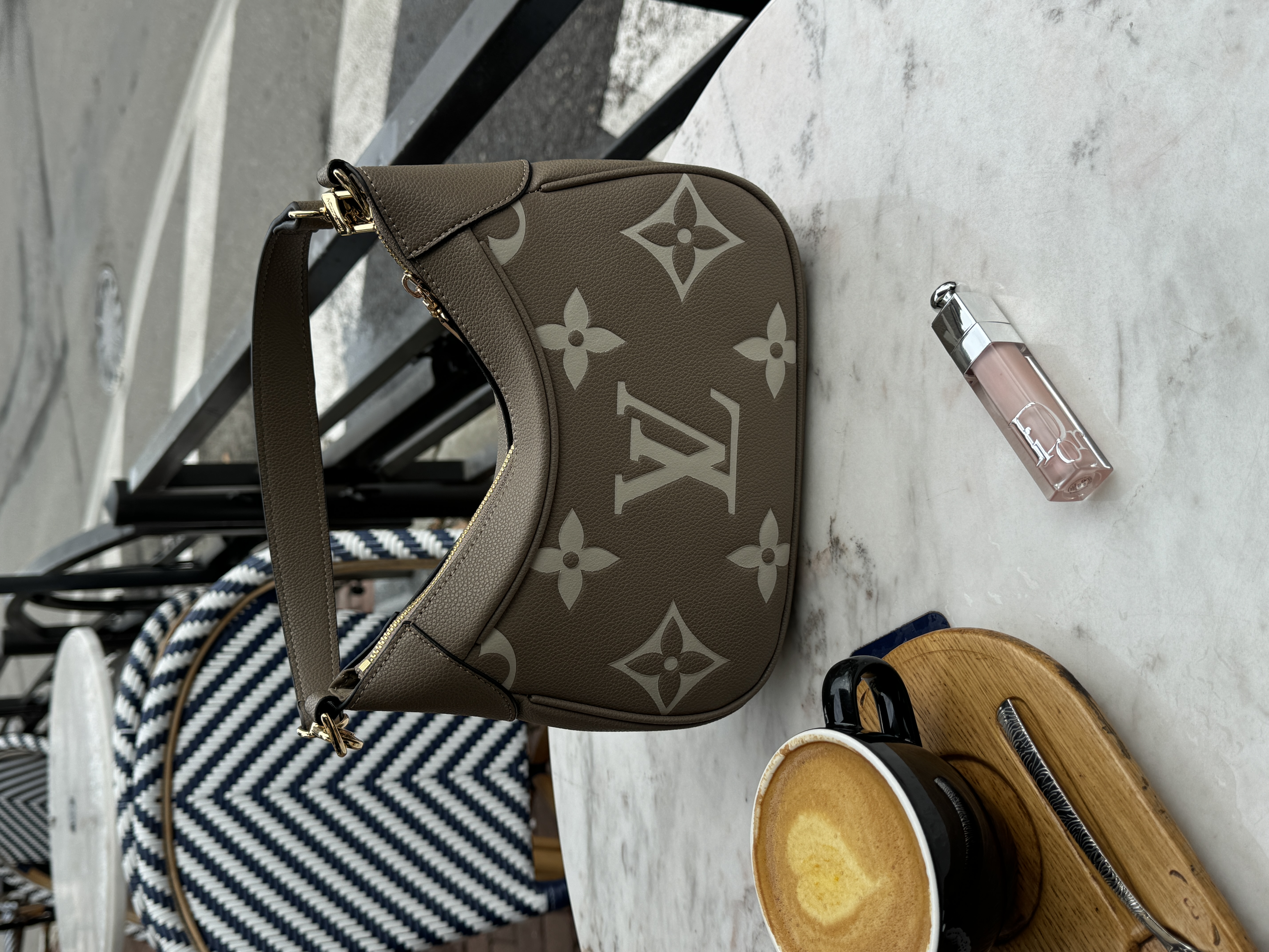 Louis Vuitton Bagatelle Bag Tourterelle / Creme