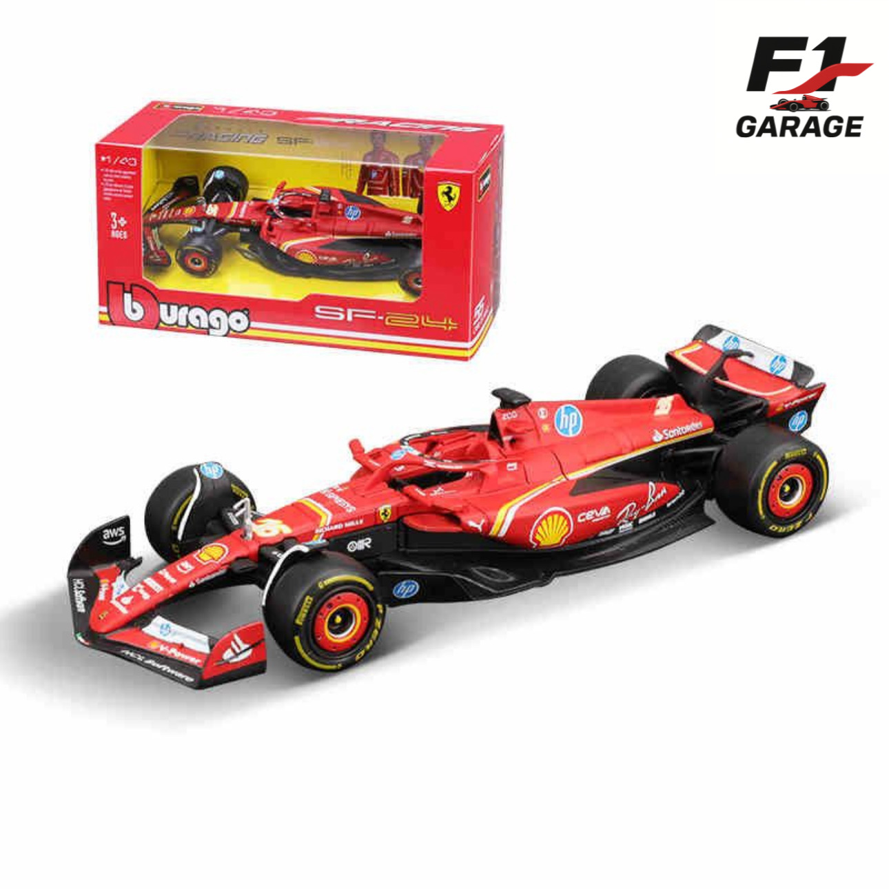 Burago Ferrari SF-24 Charles Leclerc, 1:43, 2024