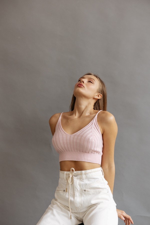 В'язаний літній топ 