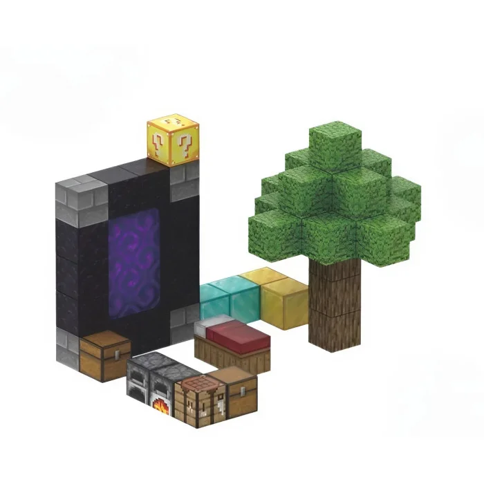 Портал в Нижній Світ 48 дет. | Дитячій магнітний конструктор в стилі Minecraft