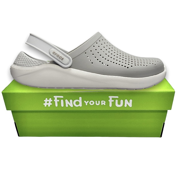 Crocs LiteRide Clog Grey/Light Grey Сабо Крокси чоловічі / жіночі сірі