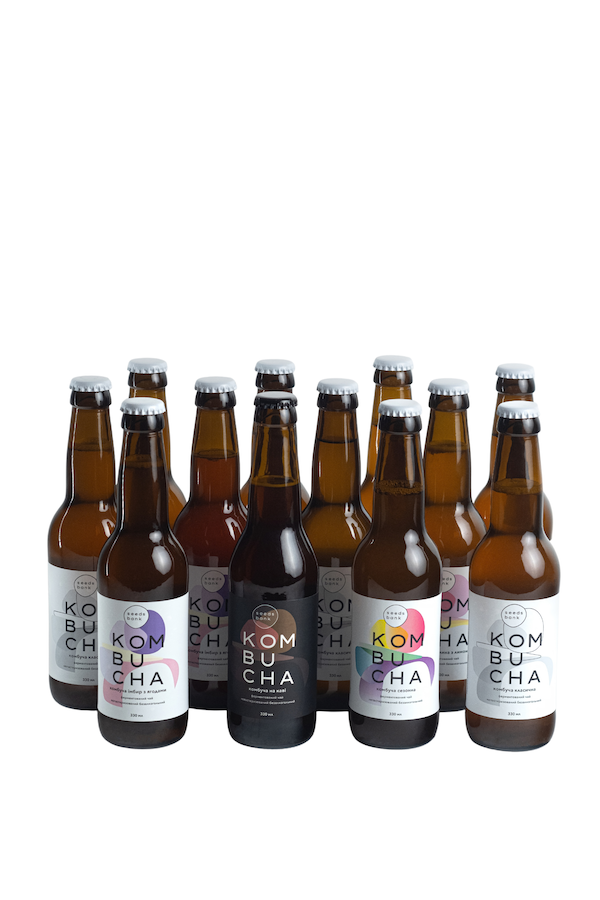 Комбуча ящик 12 пляшок — під замовлення 10 днів