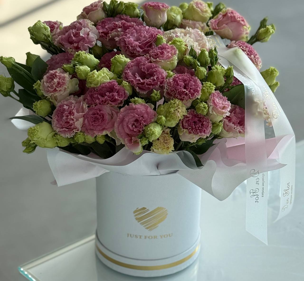 Композиція з рожевої еустоми