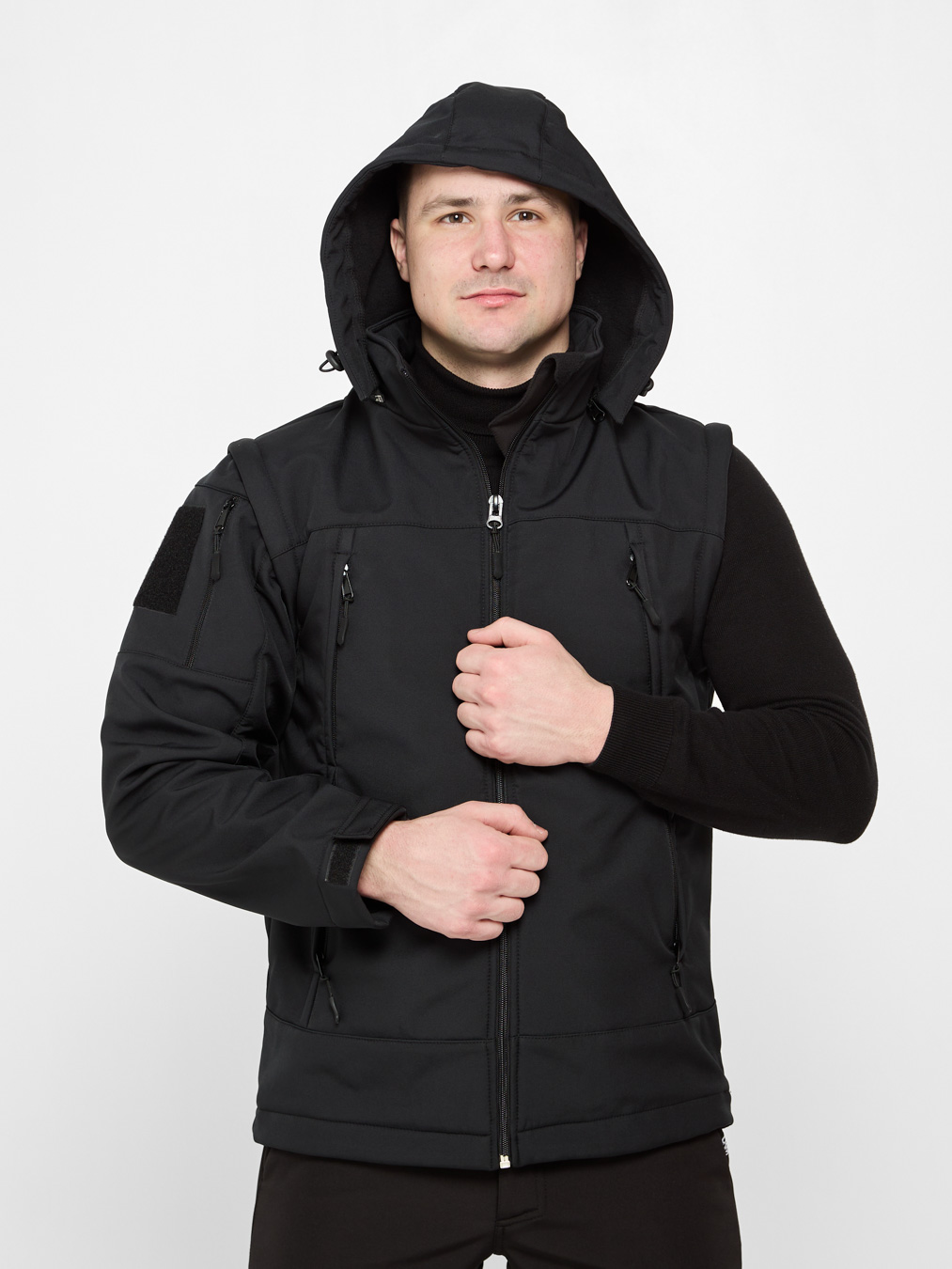 Куртка-трансформер чоловіча UKM Softstorm 2-в-1 темно-синя