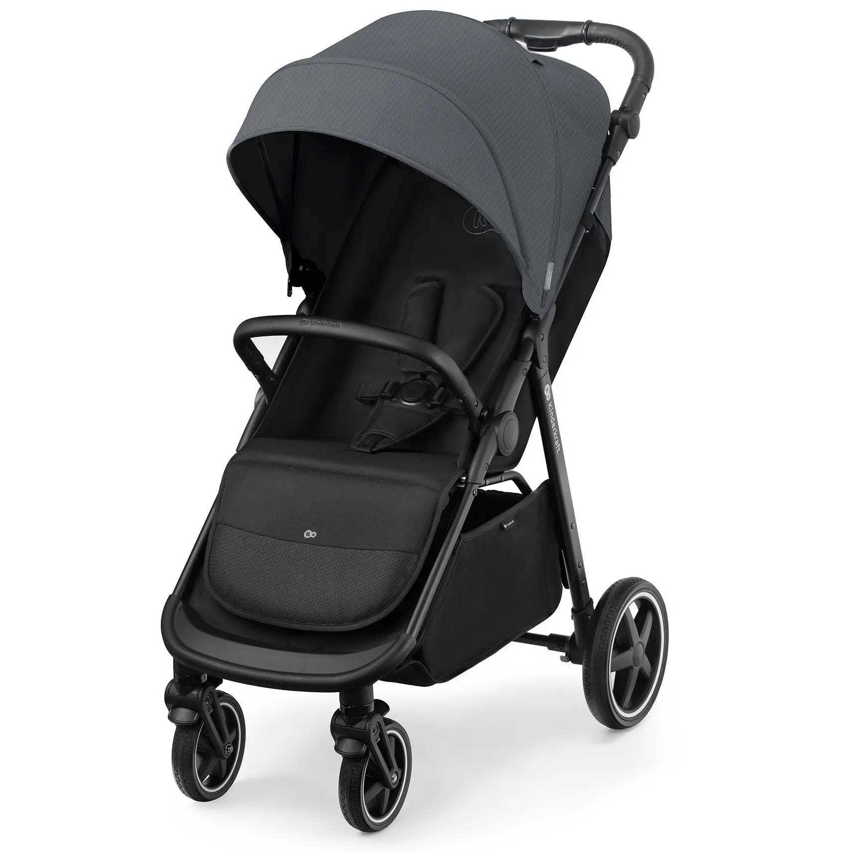 Прогулянкова коляска Kinderkraft Route Platinum Grey